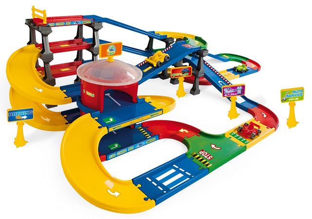 Гараж Вадер, игрушка для мальчика, 9,1 метра дороги, 2 уровня, машинки, трек