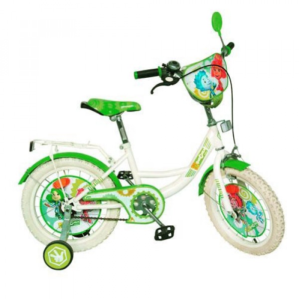 Велосипед Фиксики 14 дюймов детский двухколесный белые колеса изображение 1