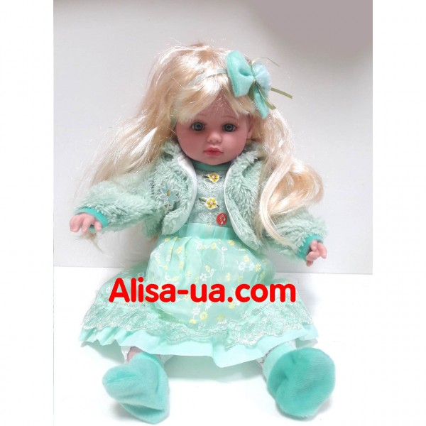 Говорящая кукла Маленькая Пани M 3682 RU салатовое платье изображение 3