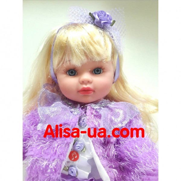 Интерактивная кукла Маленькая Пани М 3682 сиреневое платье изображение 1