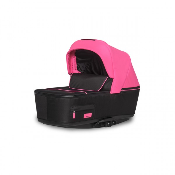 Коляска 2 в 1 Riko Swift Neon 22 Electric Pink розовая с черным изображение 5