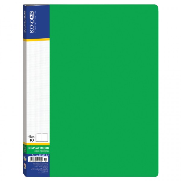 Папка пластиковая А4, с 60 файлами Е30606, Economix изображение 1