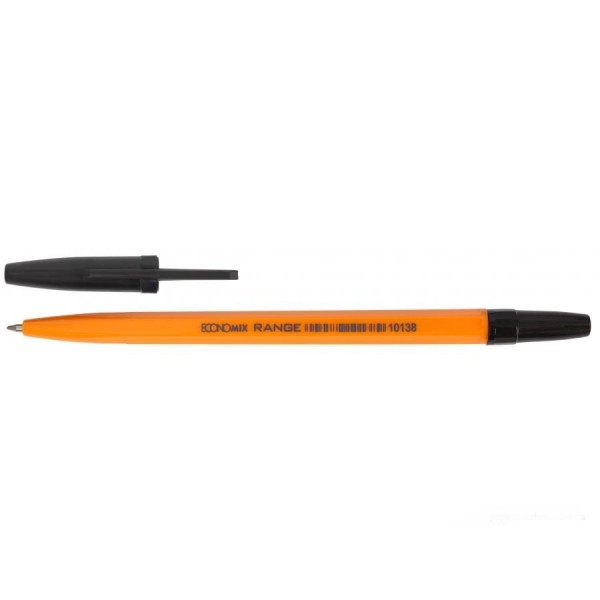 Ручка шариковая Economix RANGE Е10138-01, черная изображение 2