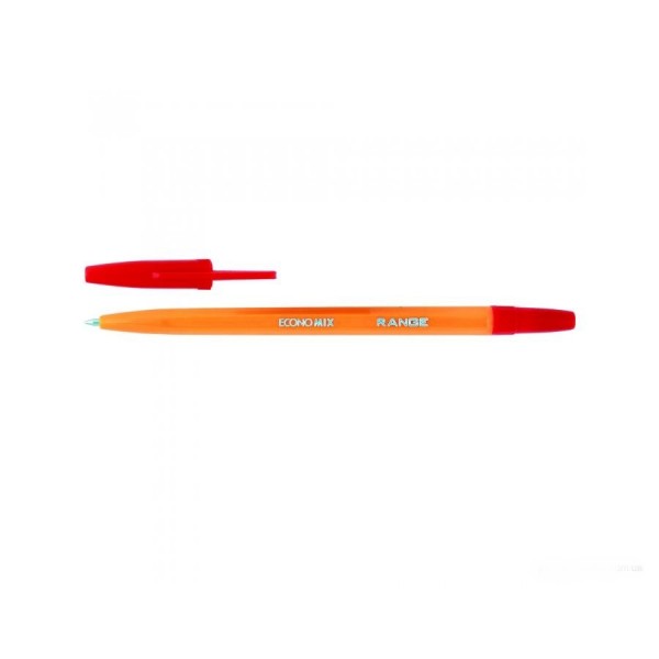 Ручка шариковая Economix RANGE Е10138-03, красная изображение 1