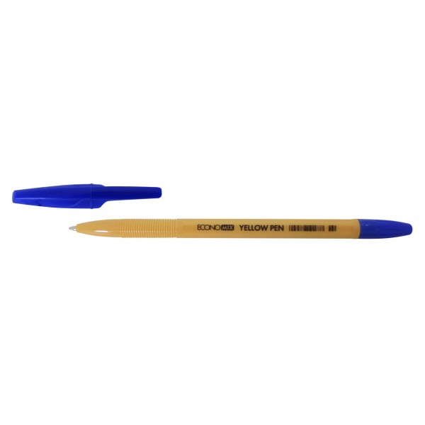 Ручка шариковая Economix YELLOW PEN Е10187-02, черная изображение 1
