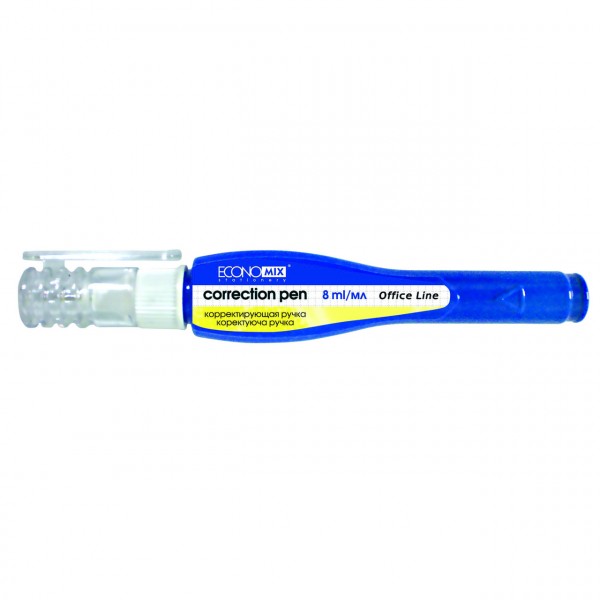 Корректор-ручка Economix E41314 с металлическим наконечником изображение 1