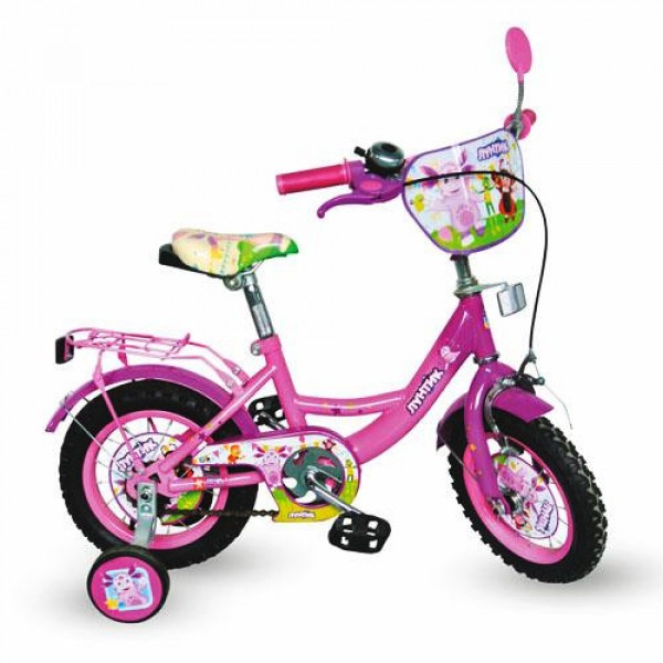 Велосипед Лунтик 16 дюймов детский двухколесный изображение 1