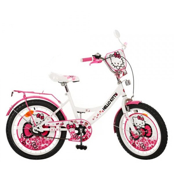 Велосипед Хеллоу Китти 18 дюймов Hello Kitty детский двухколесный изображение 1