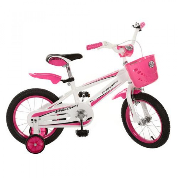 Велосипед Профи RB 14 дюймов розовый Profi велосипед двухколесный изображение 2