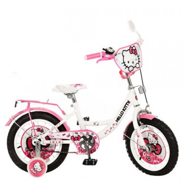 Велосипед Хеллоу Китти 12 дюймов Hello Kitty детский двухколесный изображение 1