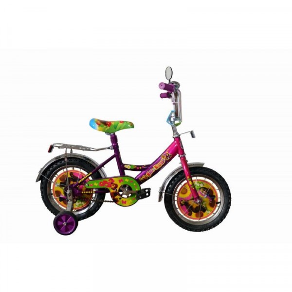 Мустанг Маша и Медведь Mustang 12дюймов для девочки двухколесный велосипед изображение 3