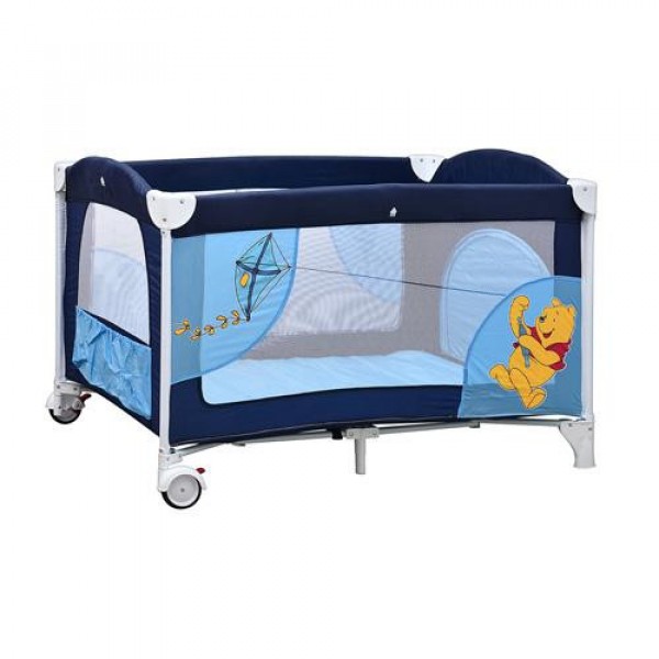 Детская кровать-манеж Винни Пух Бемби А 03 с боковой дверцей на змейке 2 в 1 Bambi изображение 3
