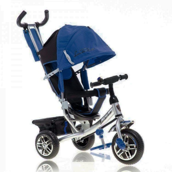 Велосипед детский трехколесный, пена, Азимут Ламборджини, Lamborghini Azimut  синий изображение 1