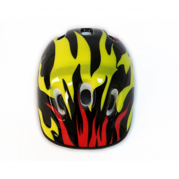 Детский защитный шлем Пламя для велосипедов, роликов, скейтов, самокатов изображение 3