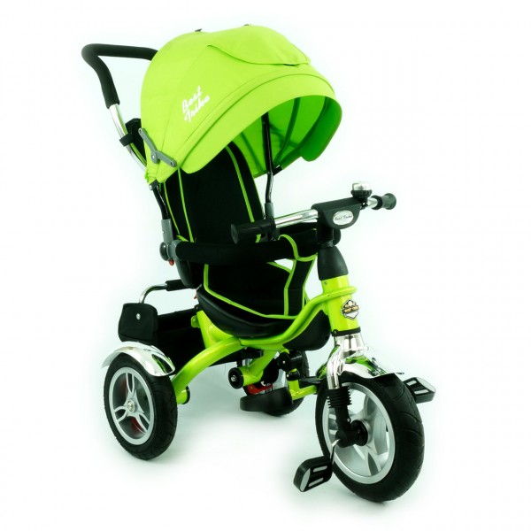 Велосипед детский трехколесный, Бест Трайк 5388, Best Trike надувные колеса салатовый изображение 2