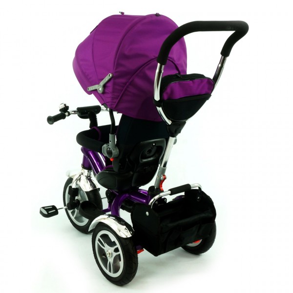 Велосипед детский трехколесный, Бест Трайк 5388, Best Trike надувные колеса фиолетовый изображение 3