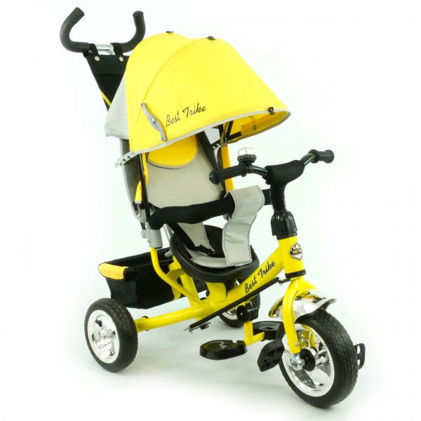 Велосипед детский трехколесный, Бест Трайк 6588, Best Trike колеса пена желтый изображение 1