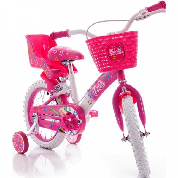 Велосипед детский Азимут Барби 12 дюймов Azimut Barbie двухколесный изображение 2