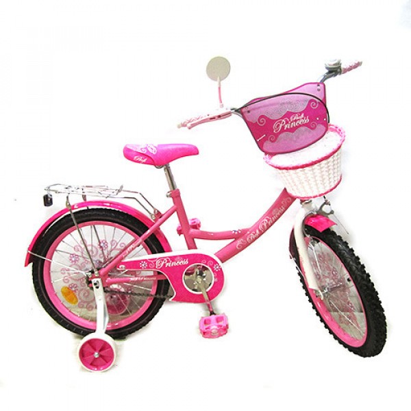 Велосипед Профи Принцесса 18 дюймов Profi  велосипед для девочки двухколесный с корзинкой изображение 2