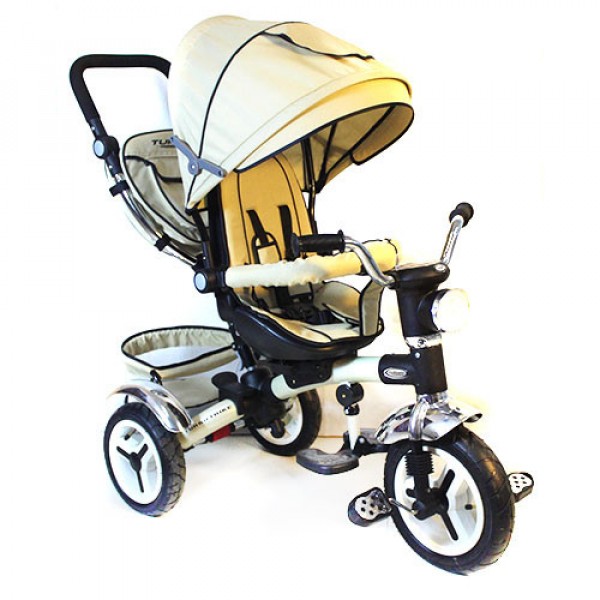 Велосипед детский трехколесный Turbo Trike М-3199 надувные колеса поворотное сиденье Турбо трайк изображение 5