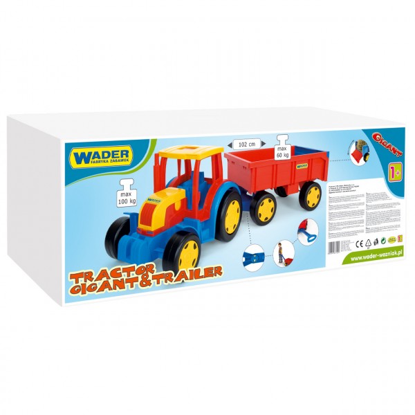Трактор с прицепом серия «Гигант» Wader, 66100, Вадер изображение 3