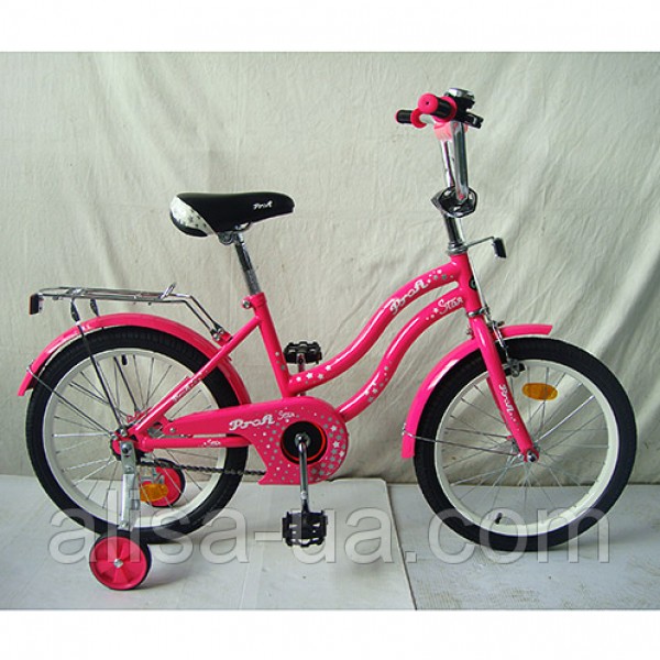 Детский велосипед PROFI Star  L1492 для девочек от 3 лет 14 дюймов, малиновый изображение 7