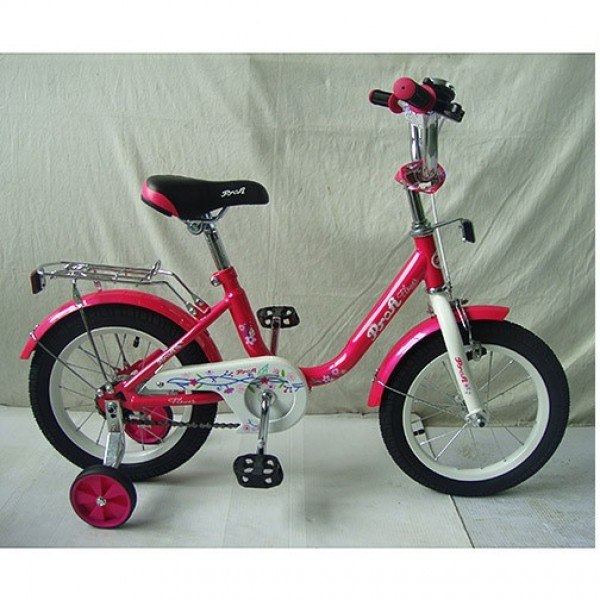 Детский двухколесный велосипед PROF1 Flower 14 дюймов для девочки изображение 1