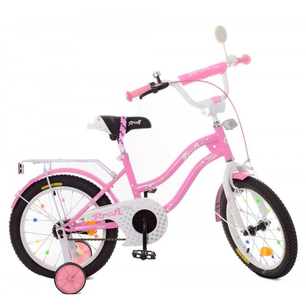 Детский велосипед Profi Star L1891 для девочек розовый двухколесный изображение 1