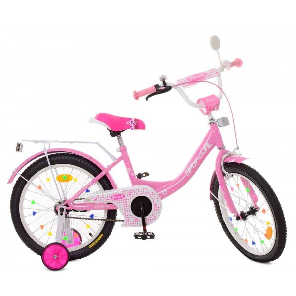 Детский велосипед Профи Принцесса 18 дюймов розовый для девочек изображение 1