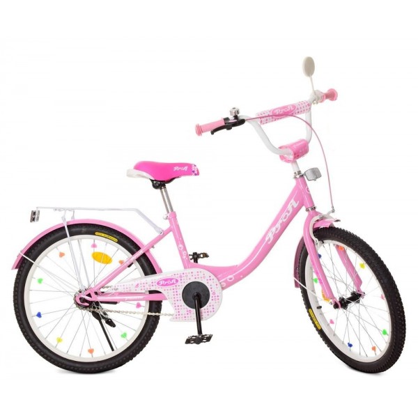 Детский велосипед PROFI Princess G2011 20дюймов розовый для девочки изображение 1