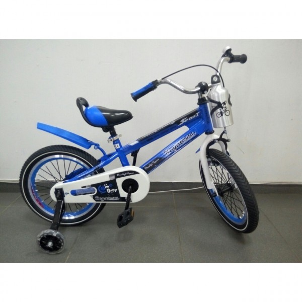 Детский двухколесный велосипед Royal Child Sport 16 дюймов для детей от 4 лет синий изображение 1