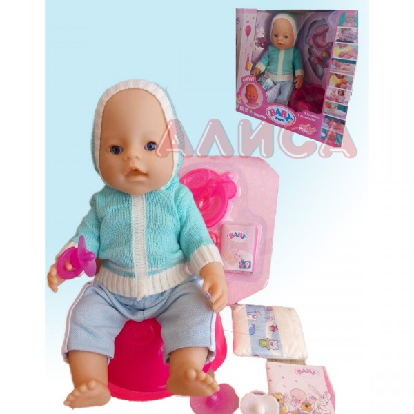 Кукла Baby Born 8001-D, пупс Беби Борн изображение 1