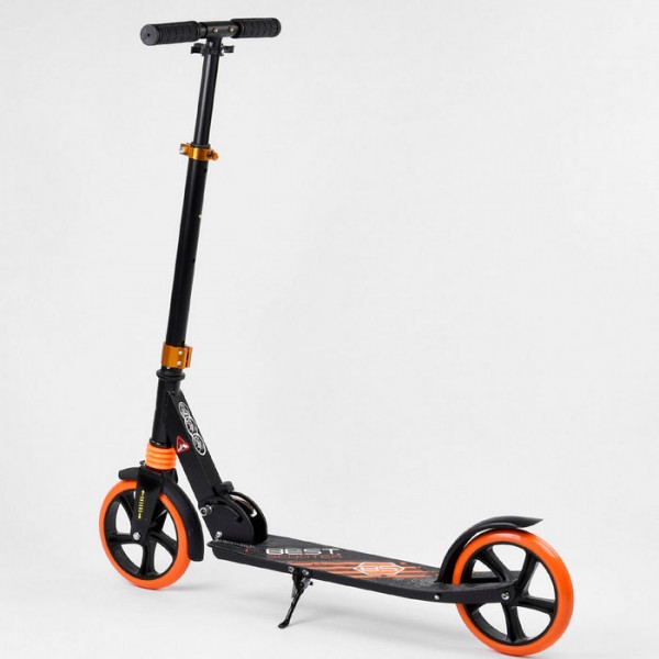 Самокат двухколесный Best Scooter 213681 черно-оранжевый изображение 3