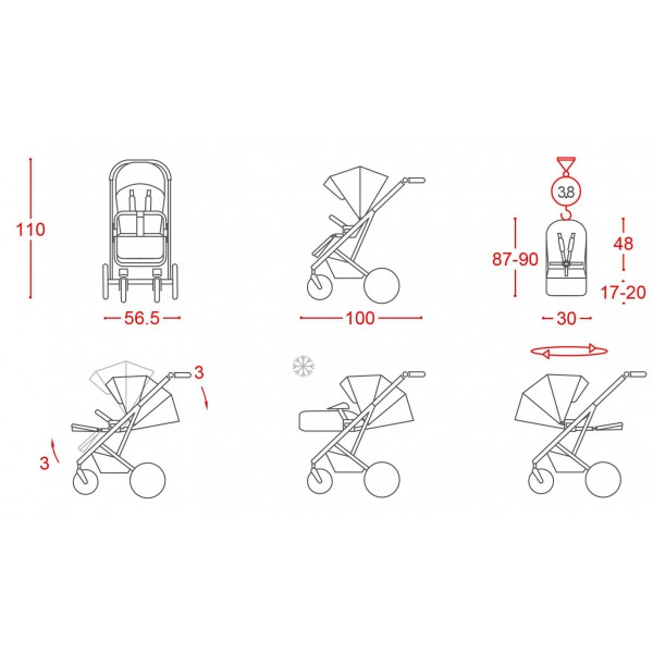 Коляска 2 в 1 Carrello Aurora CRL-6505 Almond Beige 2023 изображение 7