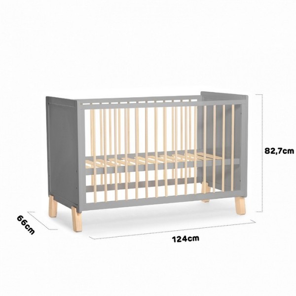 Кроватка Kinderkraft Nico Gray изображение 2