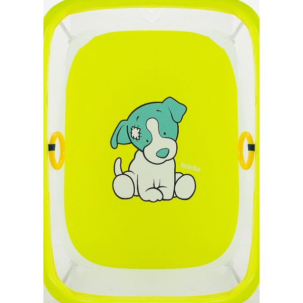 Манеж Qvatro LUX-02 мелкая сетка  желтый (dog) изображение 2
