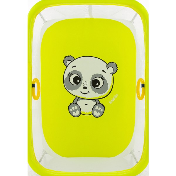 Манеж Qvatro LUX-02 мелкая сетка  желтый (panda) изображение 2