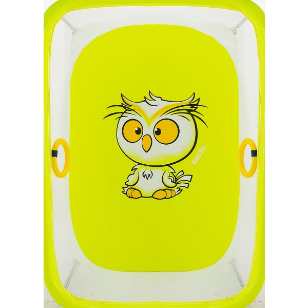 Манеж Qvatro Солнышко-02 мелкая сетка  желтый (owl) изображение 2