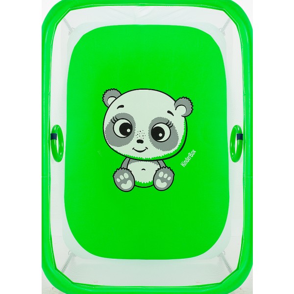 Манеж Qvatro Солнышко-02 мелкая сетка  зеленый (panda) изображение 2