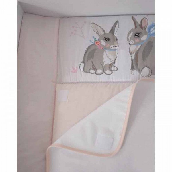 Пеленальный матрас Baby Veres Summer Bunny pink NEW 50*70 изображение 3