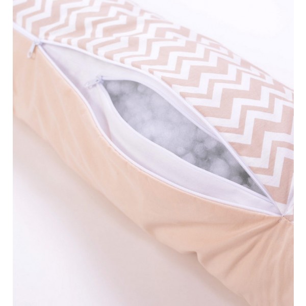 Подушка для кормления Baby Veres Comfort Long Velour zigzag beige изображение 3