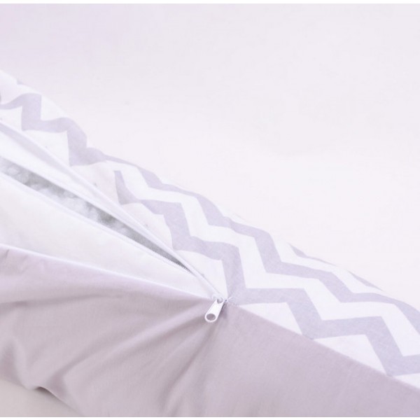 Подушка для кормления Baby Veres Comfort Long Velour zigzag grey изображение 2