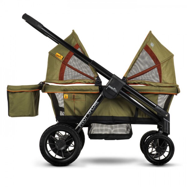 Прогулочная коляска Evenflo Pivot Xplore All-Terrain Stroller Wagon Gypsy изображение 3