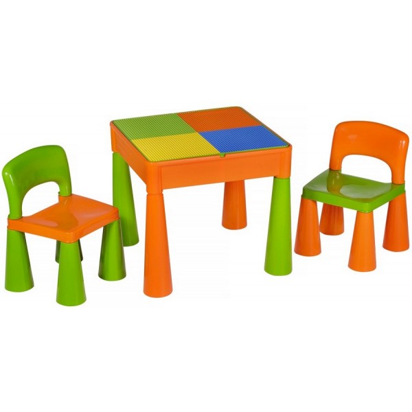 Стол и 2 стульчика Tega Mamut 899G orange-green изображение 2