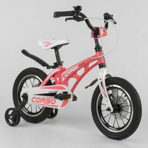 Велосипед детский Сorso Magnesium 14 дюймов усиленные спицы изображение 4