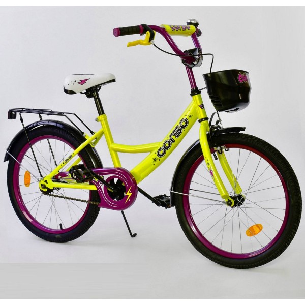 Велосипед детский Corso Classic 20 дюймов G-20605 желтый изображение 1