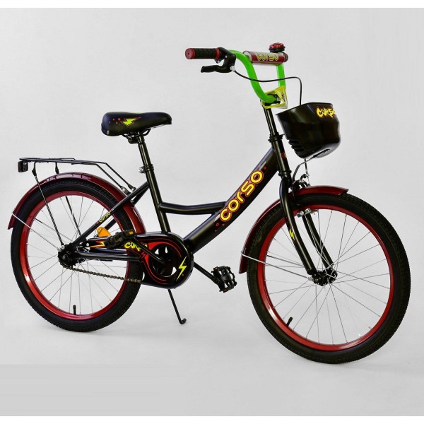 Велосипед детский Corso Classic 20 дюймов G-20770 черный изображение 1