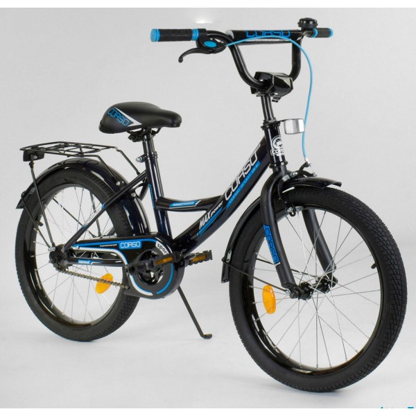 Велосипед детский Corso Classic 20 дюймов CL-20 Y 3585 черный изображение 1