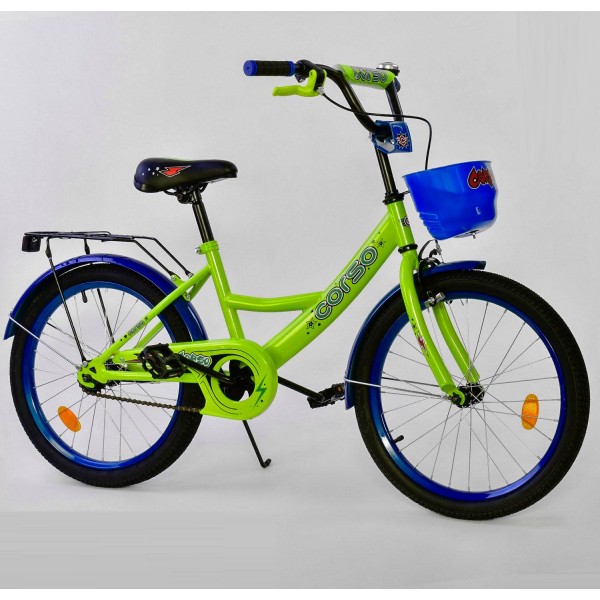 Велосипед детский Corso Classic 20 дюймов G-20424 салатовый изображение 1