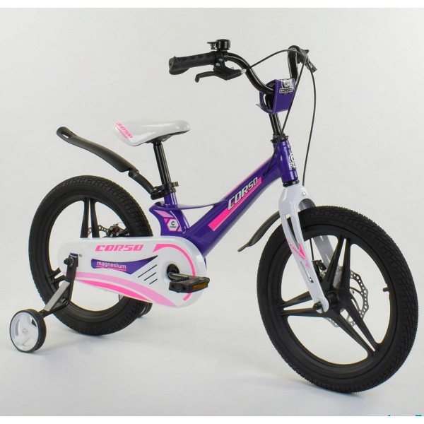 Велосипед детский Corso Magnesium MG-56213 18 дюймов литые диски изображение 1